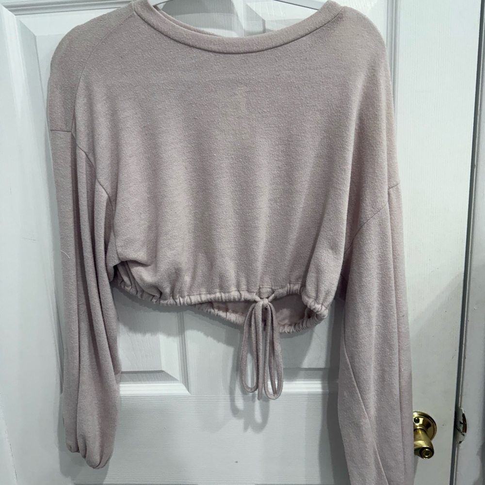 Women's Cream Cropped Top